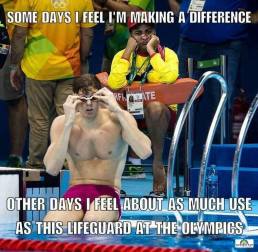 life guard at olympics